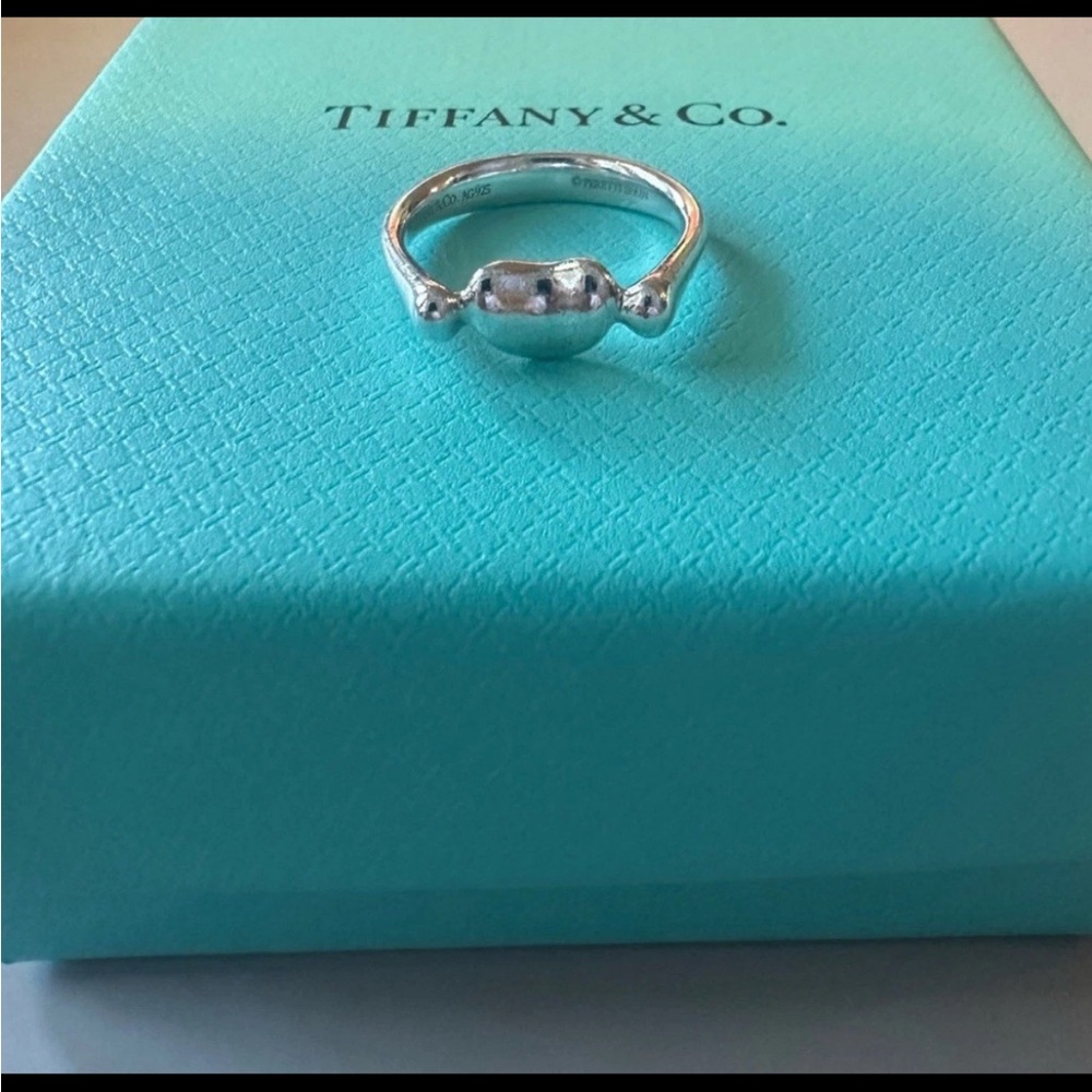 Tiffany & Co. Sterling Silver Bean Ring Elsa Peretti size 5